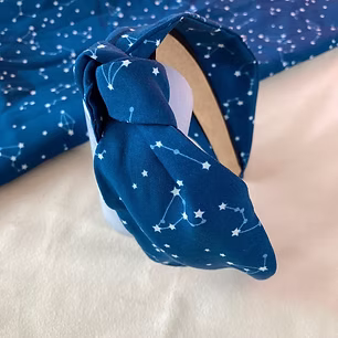 Handmade Hairband. Clairebands. Blue Headband.